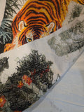 Tiger in the Mist – Handmade Stitched Art (UnFramed)