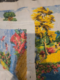 Khmer Countryside Stitch Art –UnFramed(31 1/4 Wx17H)