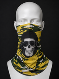 Long Neck Green and Yellow Skull Mask