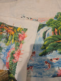 Waterfall Koi Serenity– Handmade Stitch Art UnFramed(32" x 17")