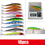 56pcs/lot Mixed Fishing Lure Kit