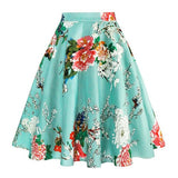 2019 New Arrival Summer A Line Vintage Floral Skirt