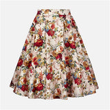 2019 New Arrival Summer A Line Vintage Floral Skirt