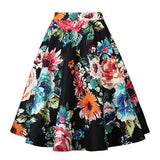 2019 New Arrival Summer A Line Vintage Floral Skirt