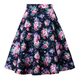 2019 New Arrival Summer A Line Vintage Floral Skirt