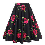 2019 New Arrival Summer A Line Vintage Floral Skirt
