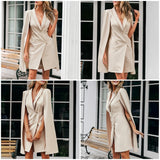 ladies cloak blazer dress sleeveless