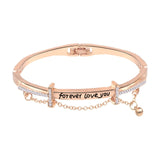Luxury Famous Brand Jewelry Rose Gold Stainless Steel Bracelets