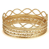 Ethnic Gold Color Bangles Bracelets 4pcs to 6pcs Set