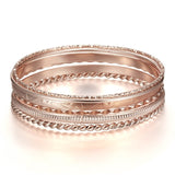 Ethnic Gold Color Bangles Bracelets 4pcs to 6pcs Set
