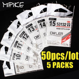 50pcs/lot Fishing Hook SODE With eyes