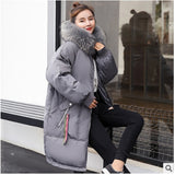 2019 Winter Jacket Women Fur Hood