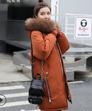 2019 Winter Jacket Women Fur Hood