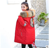 2019 Winter Jacket Women Fur Hood