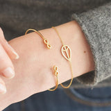 4 PCS/Set Gold Cross Charm Bracelets
