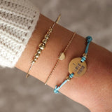 4 PCS/Set Gold Cross Charm Bracelets