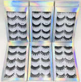 5 Pairs 3d Mink Hair Lashes