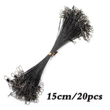 20PCS Anti Bite Steel Fishing Line 15CM-50CM