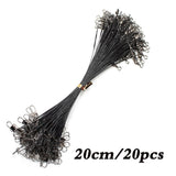 20PCS Anti Bite Steel Fishing Line 15CM-50CM