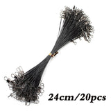 20PCS Anti Bite Steel Fishing Line 15CM-50CM