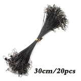 20PCS Anti Bite Steel Fishing Line 15CM-50CM