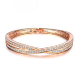 Luxury Famous Brand Jewelry Rose Gold Stainless Steel Bracelets