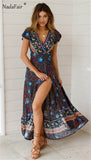 Vintage Floral Print Dress