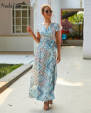 Vintage Floral Print Dress