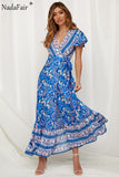 Vintage Floral Print Dress
