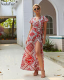 Vintage Floral Print Dress