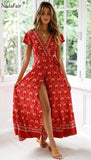 Vintage Floral Print Dress