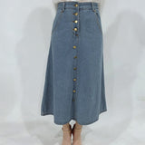 Denim High Waist Women Long Jean Skirts