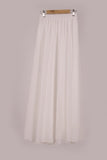 2020 Elegant Solid Long Skirt Women Summer