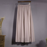 2020 Elegant Solid Long Skirt Women Summer