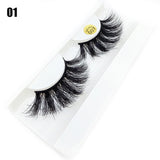 100% Mink Hair Eyelashes 3D Full Strips 25MM Long Fluffy Eyelash