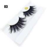 100% Mink Hair Eyelashes 3D Full Strips 25MM Long Fluffy Eyelash