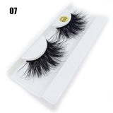 100% Mink Hair Eyelashes 3D Full Strips 25MM Long Fluffy Eyelash