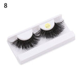 100% Mink Hair Eyelashes 3D Full Strips 25MM Long Fluffy Eyelash