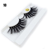 100% Mink Hair Eyelashes 3D Full Strips 25MM Long Fluffy Eyelash