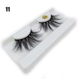 100% Mink Hair Eyelashes 3D Full Strips 25MM Long Fluffy Eyelash