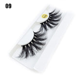 100% Mink Hair Eyelashes 3D Full Strips 25MM Long Fluffy Eyelash