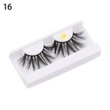100% Mink Hair Eyelashes 3D Full Strips 25MM Long Fluffy Eyelash