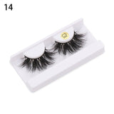 100% Mink Hair Eyelashes 3D Full Strips 25MM Long Fluffy Eyelash