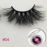 25mm 3D Mink Eyelashes Fluffy Messy Lashes