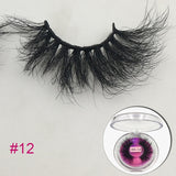 25mm 3D Mink Eyelashes Fluffy Messy Lashes
