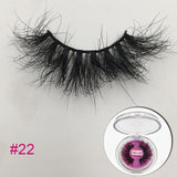 25mm 3D Mink Eyelashes Fluffy Messy Lashes