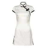 Cheongsam Chinese Style Skinny Mini Dress