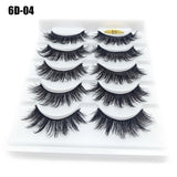 5 Pairs 3D/6D Faux Mink Eyelashes