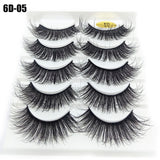 5 Pairs 3D/6D Faux Mink Eyelashes