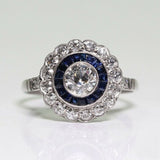 Crystal Floral Engagement Cocktail Ring
